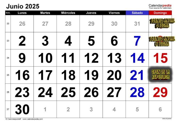 🗓️ ¡Ya está disponible el Calendario Oficial del Torneo ASABI 2025! 🚴‍♀️🔥