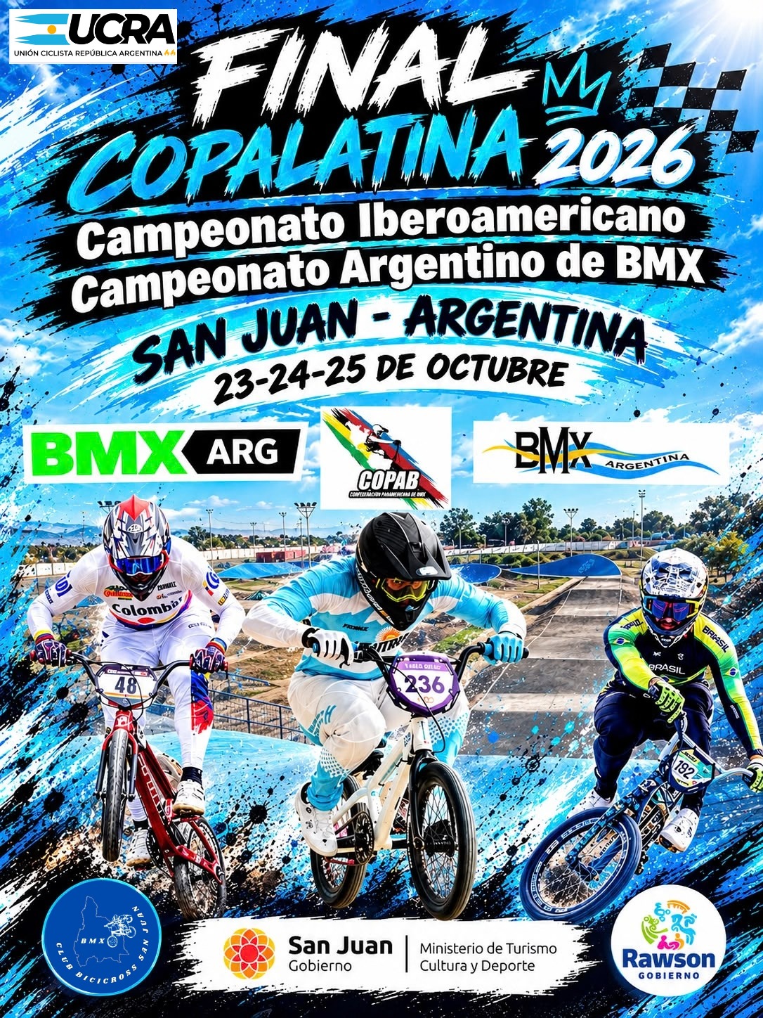 🏁 SAN JUAN RECIBE LA FINAL DE LA COPA LATINA Y EL CAMPEONATO ARGENTINO DE BMX